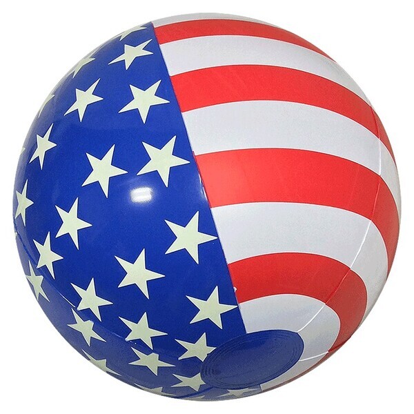 Stars & Stripes Beach Ball, 16"