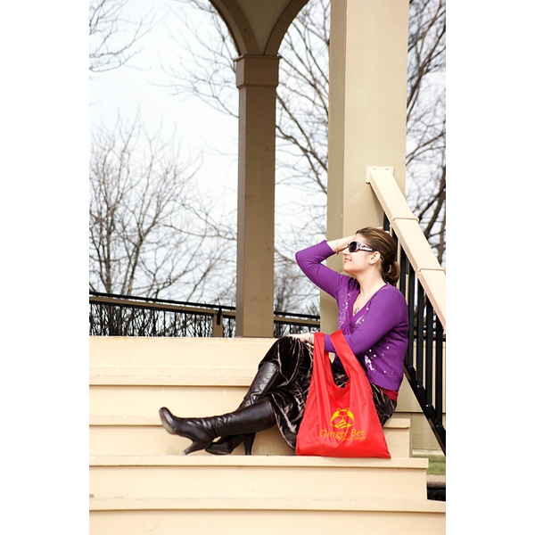 Tide Twister Folding Polyester Reusable Tote Bag