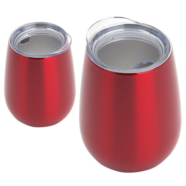 Cabernet Vacuum Insulated Stainless Steel Wine Tumbler, 10oz.
