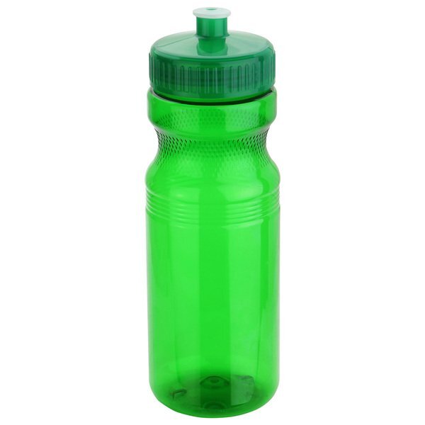 Cycler PET Eco-Polyclear™ Bottle w/ Push-Pull Lid, 24oz.