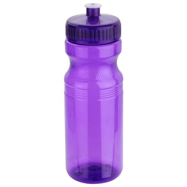 Cycler PET Eco-Polyclear™ Bottle w/ Push-Pull Lid, 24oz.