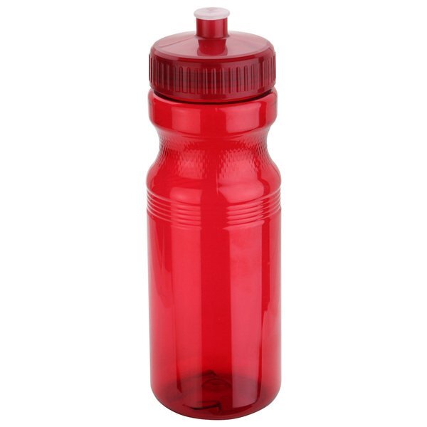Cycler PET Eco-Polyclear™ Bottle w/ Push-Pull Lid, 24oz.