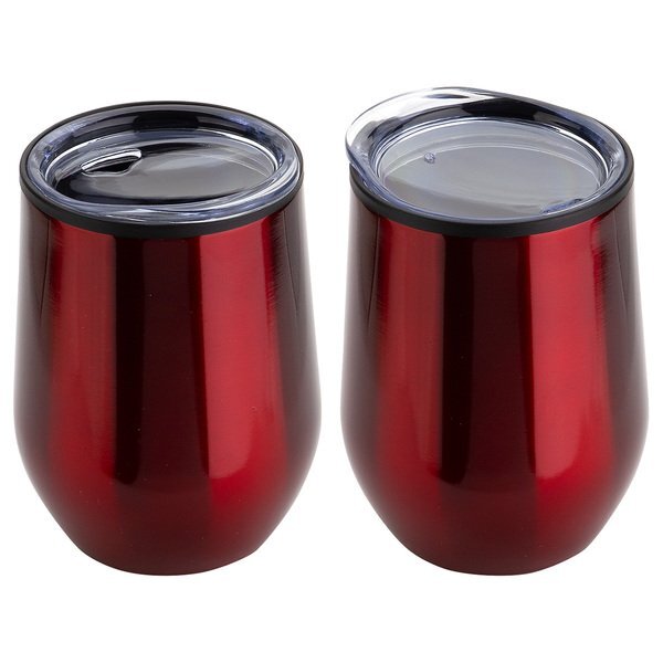 Onyx Stainless Steel & Polypropylene Wine Tumbler, 12oz.