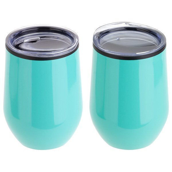 Onyx Stainless Steel & Polypropylene Wine Tumbler, 12oz.