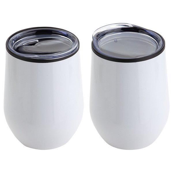 Onyx Stainless Steel & Polypropylene Wine Tumbler, 12oz.