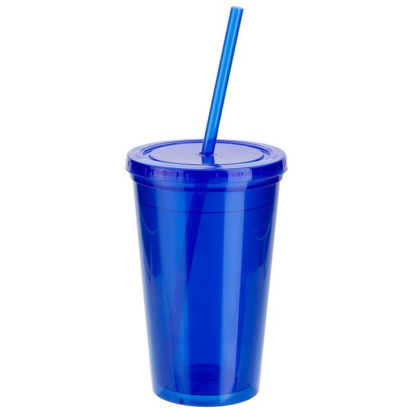 Trifecta Acrylic Tumbler w/ Lid & Straw, 16oz.