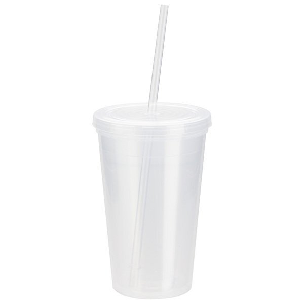 Trifecta Acrylic Tumbler w/ Lid & Straw, 16oz.