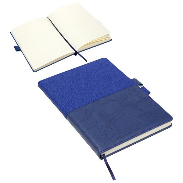 Quarry Textured Hard Cover Journal w/ Interlocking Pen Closure, 8-3/8" x 5-3/4"