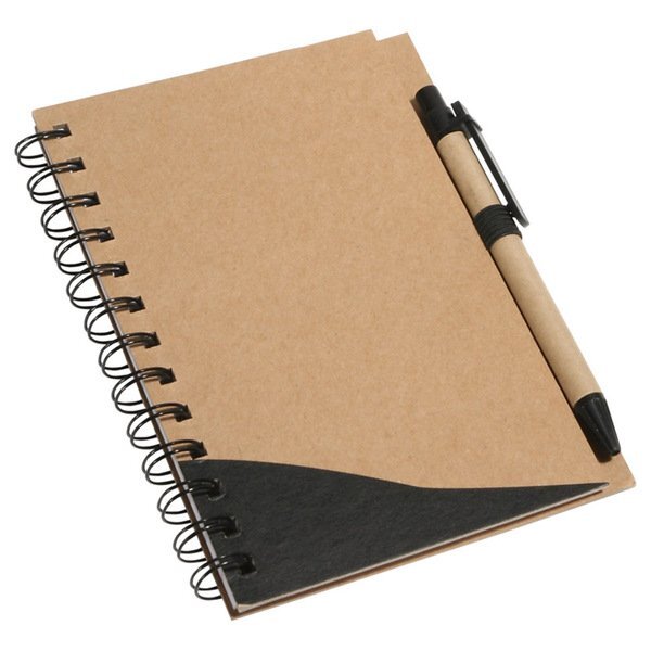 Recycle Write Notebook & Ballpoint Pen, 6-3/4" x 5-3/8"