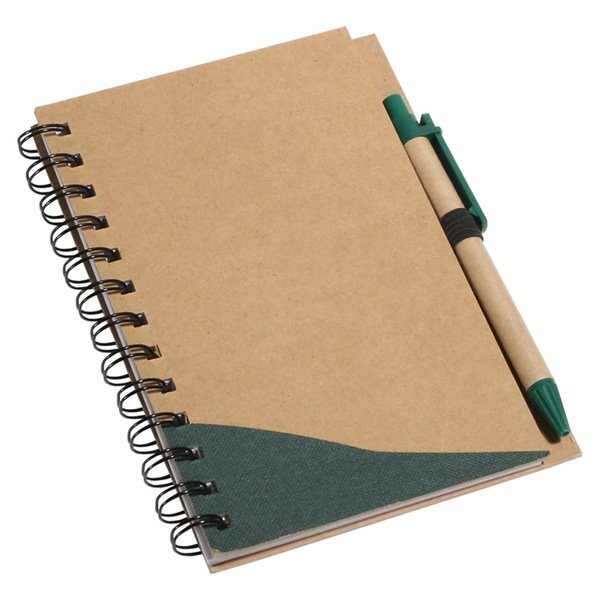 Recycle Write Notebook & Ballpoint Pen, 6-3/4" x 5-3/8"