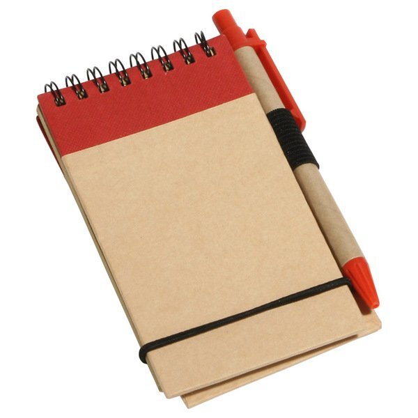 Think Green Recycled Notepad & Pen, 5-3/8" x 3-5/16"
