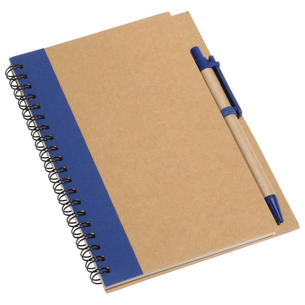 Promo Write Recycled Notebook w/ Ballpoint Pen, 7-1/8" x 5-3/8"