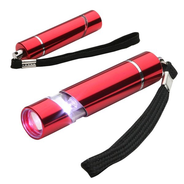 Aluminum Scope LED Flashlight w/ Carrying Strap