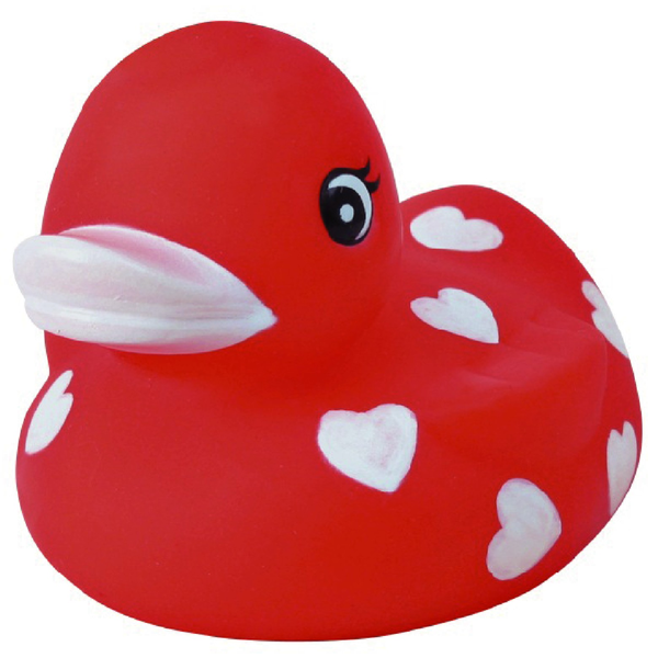 Red Heart Rubber Duck