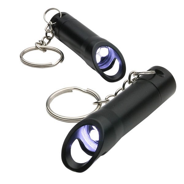 Aluminum LED Light w/ Bottle Opener & Key Chain