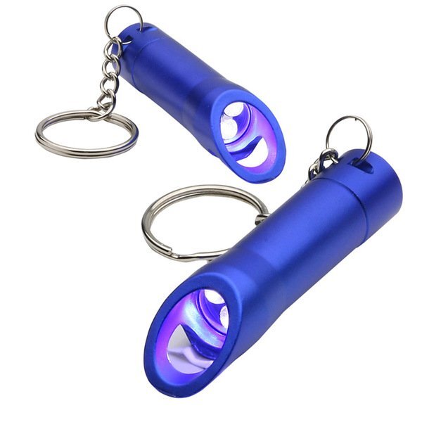 Aluminum LED Light w/ Bottle Opener & Key Chain
