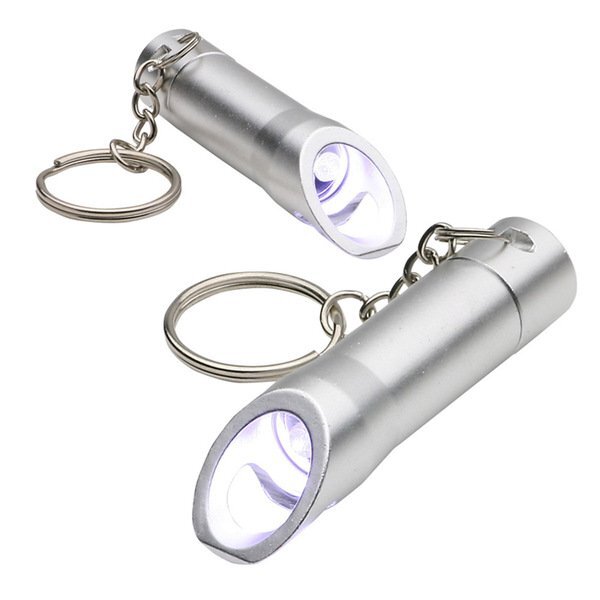 Aluminum LED Light w/ Bottle Opener & Key Chain