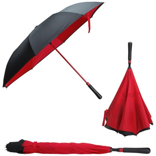 Skyline Two-Tone Inversion Umbrella, 44" Arc