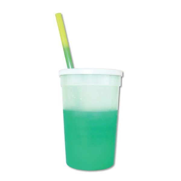 Mood Color Changing Stadium Cup Straw & Lid Set, 22oz.