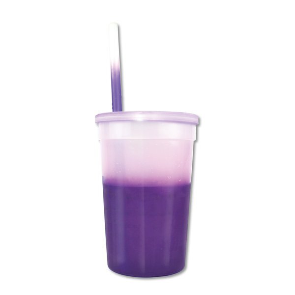 Mood Color Changing Stadium Cup Straw & Lid Set, 22oz.