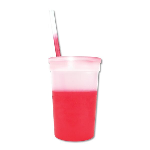 Mood Color Changing Stadium Cup Straw & Lid Set, 22oz.