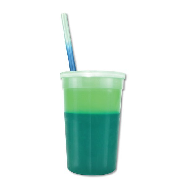 Mood Color Changing Stadium Cup Straw & Lid Set, 22oz.