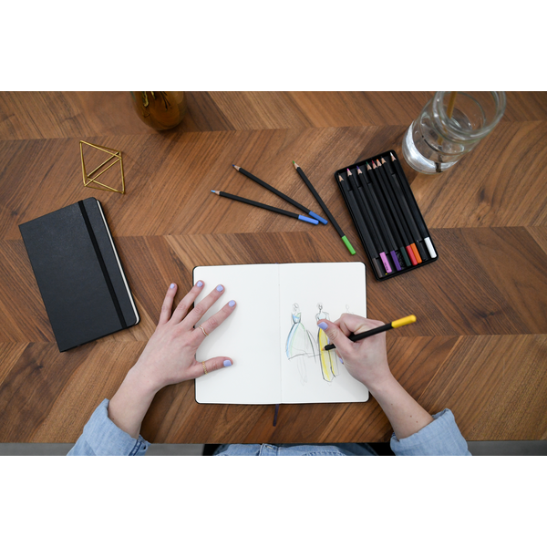 Moleskine® Sketchbook & Watercolor Pencils Coloring Kit