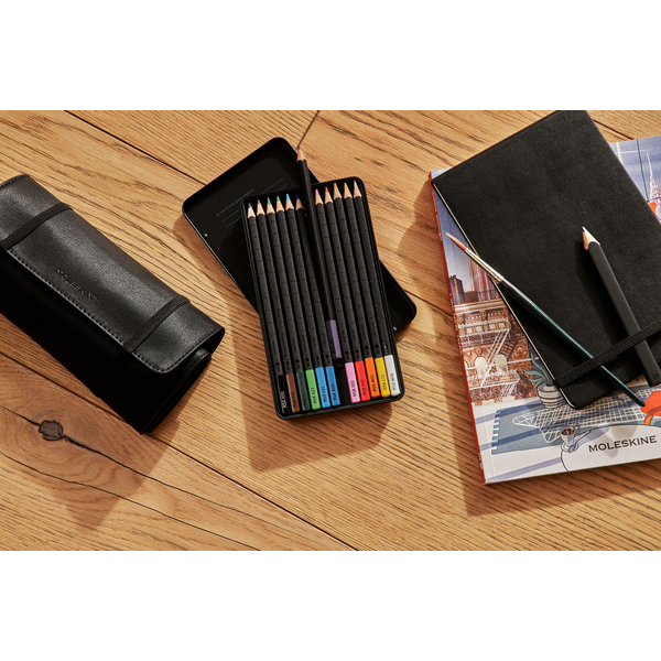 Moleskine® Sketchbook & Watercolor Pencils Coloring Kit
