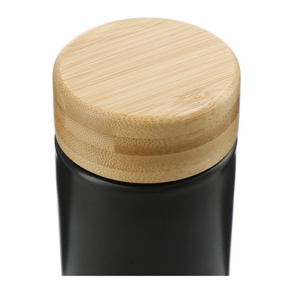 Arlo Double-Wall Ceramic Bottle w/ Bamboo Lid, 11oz.