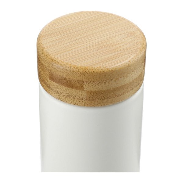 Arlo Double-Wall Ceramic Bottle w/ Bamboo Lid, 11oz.