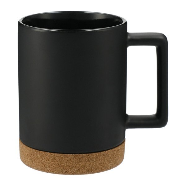 Bates Ceramic Mug w/ Cork Base, 15oz.