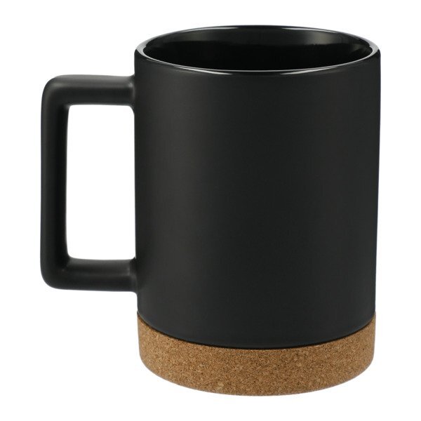 Bates Ceramic Mug w/ Cork Base, 15oz.