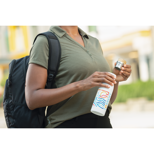 Shaco Copper Vacuum Bottle w/ FSC Bamboo Cap, 17oz.