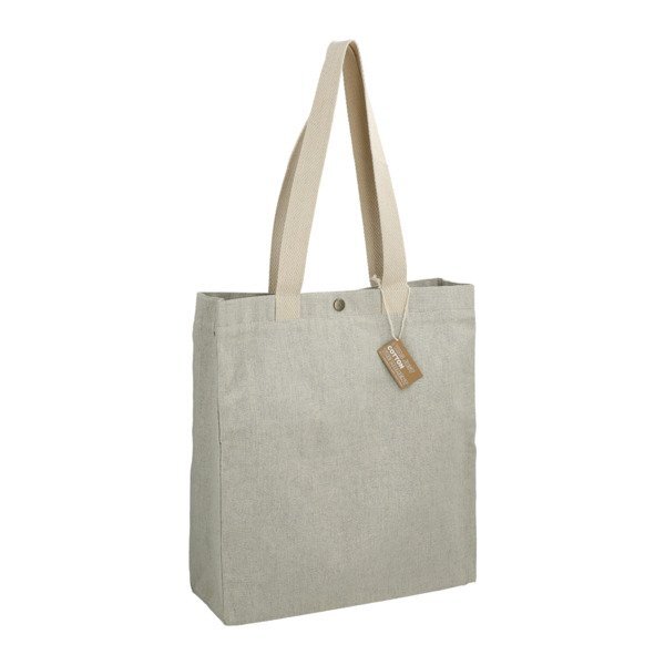 Repose 10oz. Recycled Cotton Box Tote w/ Snap