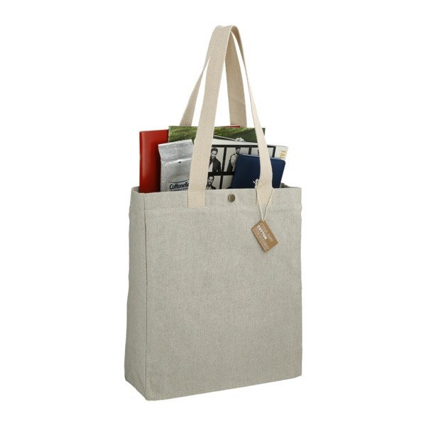 Repose 10oz. Recycled Cotton Box Tote w/ Snap