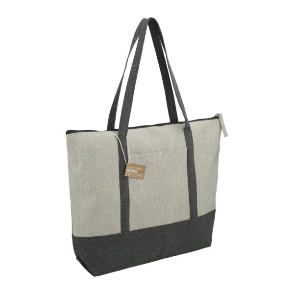 Repose 10oz. Recycled Cotton Zippered Tote