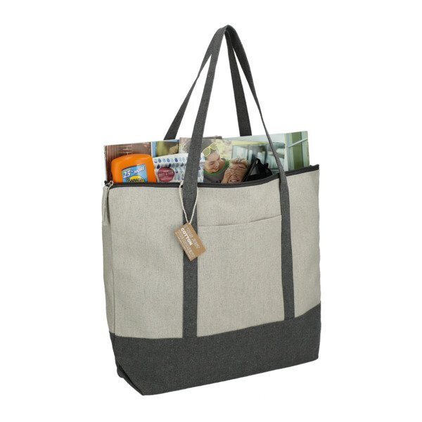 Repose 10oz. Recycled Cotton Zippered Tote