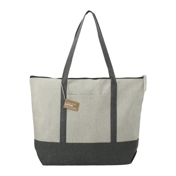 Repose 10oz. Recycled Cotton Zippered Tote