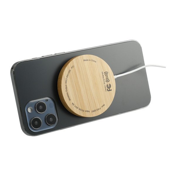 Bamboo MagClick® Fast Wireless Charging Pad