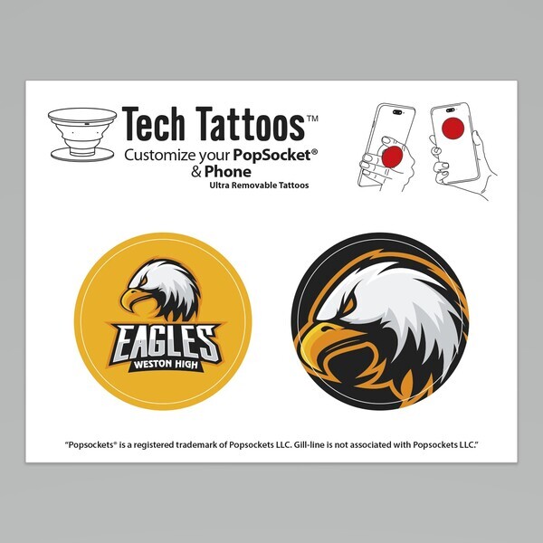 PopSocket Tech Tattoo Sticker Sheet