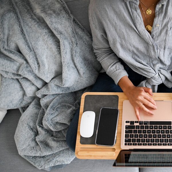 Luxe Faux Fur Throw Blanket, 50" x 70"