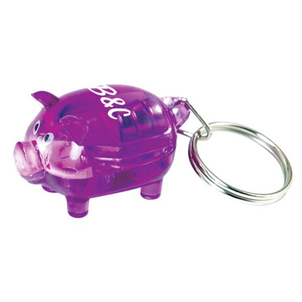 Light Up Piggy Keytag