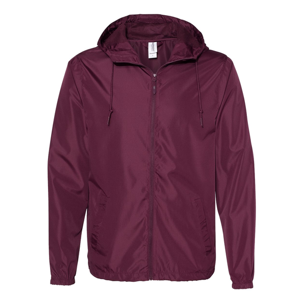Independent Trading Co.® Lightweight Polyester Windbreaker Full-Zip Unisex Jacket