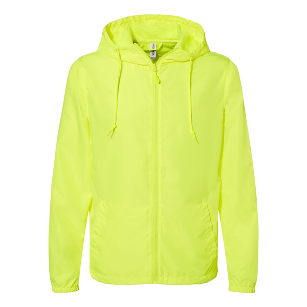 Independent Trading Co.® Lightweight Polyester Windbreaker Full-Zip Unisex Jacket