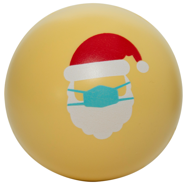 Holiday PPE Santa Stress Reliever Ball