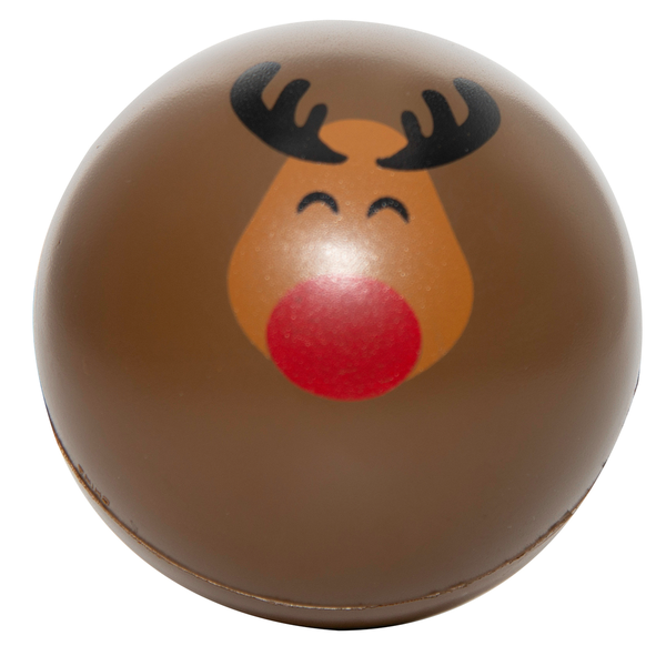 Holiday Rudolph Stress Reliever Ball
