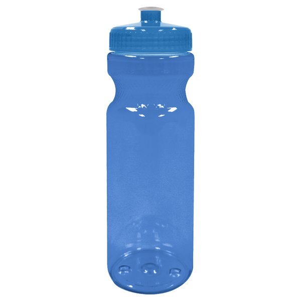 Poly-Clear™ Fitness Bottle w/ Push Pull Lid, 28oz.
