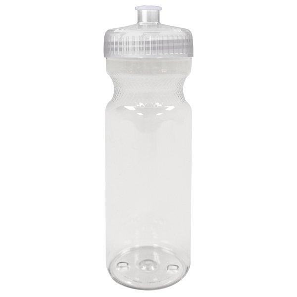 Poly-Clear™ Fitness Bottle w/ Push Pull Lid, 28oz.