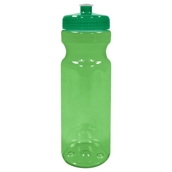 Poly-Clear™ Fitness Bottle w/ Push Pull Lid, 28oz.