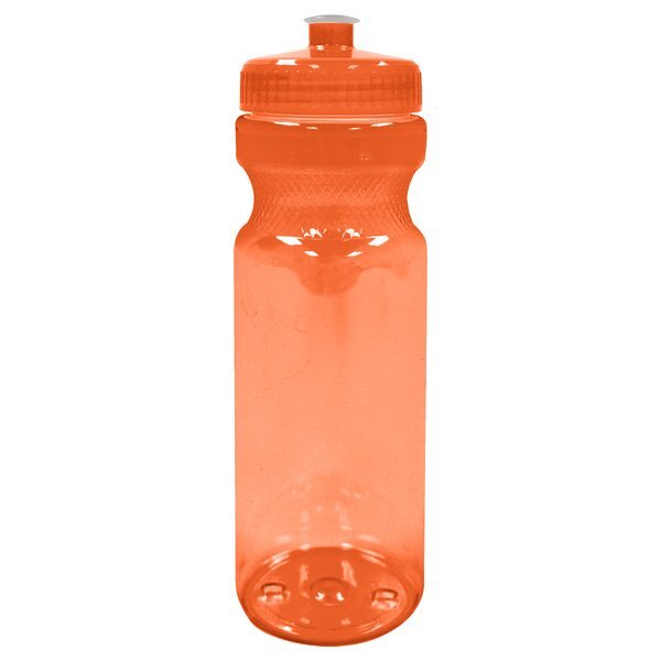 Poly-Clear™ Fitness Bottle w/ Push Pull Lid, 28oz.